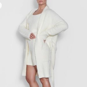 SKIMS COZY Knit Short Robe S/M